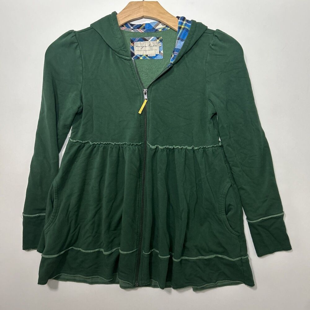 Evy's Tree Women's Small Kendall Hoodie Forrest Green Full Zip Hooded Sweatshirt